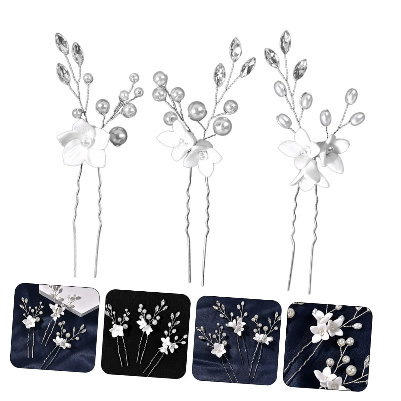 minkissy 15pezzi Forcine Per Forma Di u Con Eleganti Accessori Per Matrimonio e Cerimonie Decorazioni Per Sposa e Damigelle