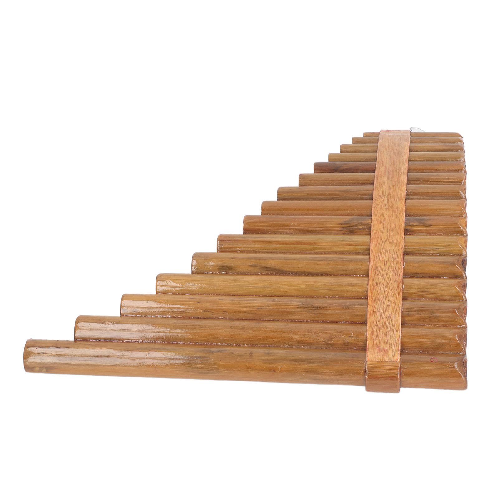 Flûte de Pan professionnelle en bois, 15 tuyaux, clé Gm, Instrument de musique à vent, flûte de poêle (Main gauche)