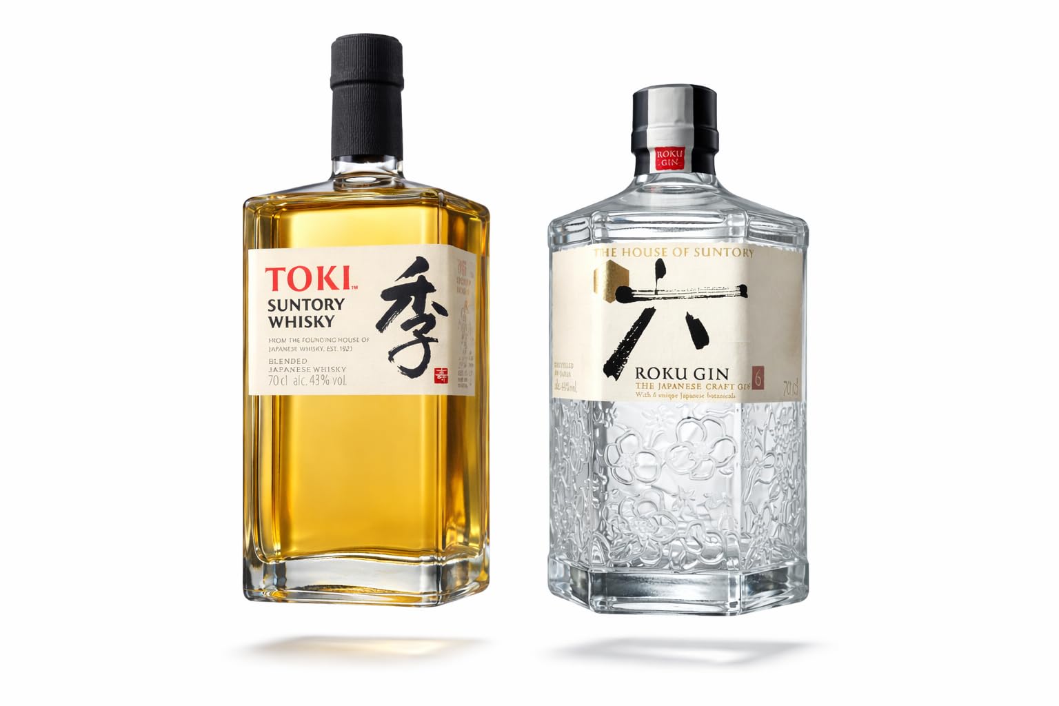 Pack Suntory Japón Premium: Toki Blended Whisky + Roku Gin Artesanal – Estuche Doble 70cl