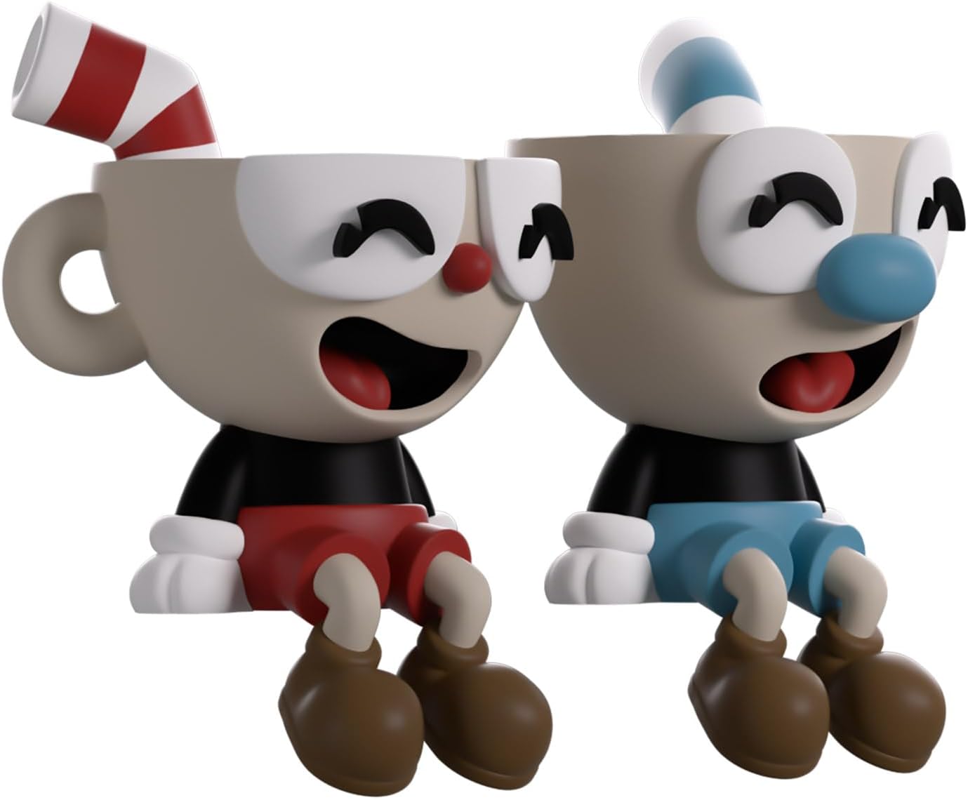Youtooz Cuphead Device Holder & Cuphead and Mugman Monitor Buddies – Official Collectible Gaming Stand & Desktop Accessories for Fans and Gamers
