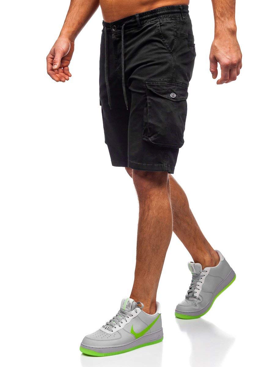 BOLF Hombre Pantalón Corto Cargo Camuflaje Shorts Bermudas Básicos Pantalón de Algodón Deporte Outdoor Ocio Estilo Diario Mix 7G7