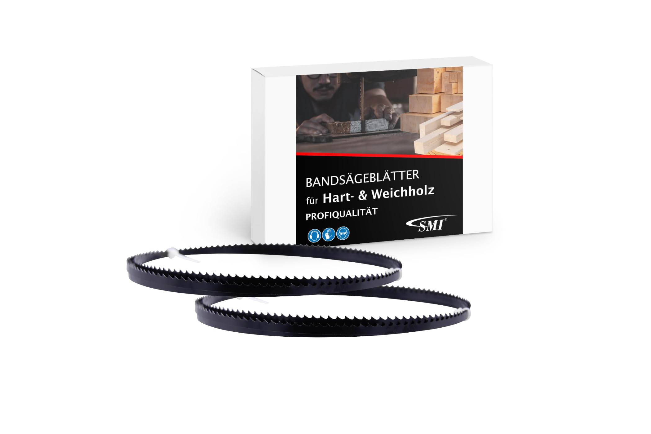 2-częściowy zestaw brzeszczotów do drewna 1712 x 8 x 0,65 mm 6 ZpZ taśma do piły do drewna taśma do piły pasującej np. Metabo BAS 260 Swift i Elektra Beckum BAS 250 G
