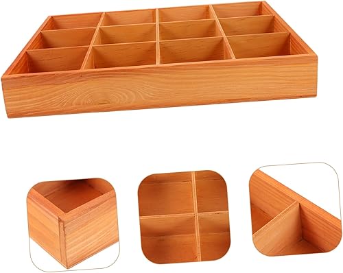 Miniatura 9 de GANAZONO Bandeja de madera para suculentas, bandeja de madera para baratijas, placa de almacenamiento