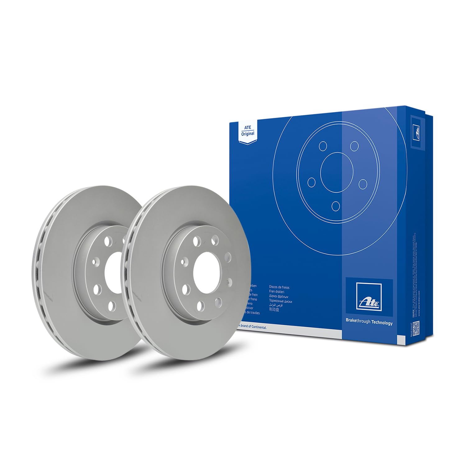 ATE 2x Disco freno asse anteriore Ventilato 24.0122-0231.1 | Compatibile con: FIAT GRANDE PUNTO, GRANDE PUNTO Van, PUNTO, PUNTO, PUNTO EVO, PUNTO EVO Kasten/Schrägheck