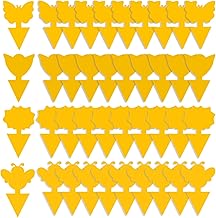 GeekerChip Yellow Stickers, Pack of 40 Fly Traps, Sticky Insect Traps, Premium Stickers, Fly Trap, Plug-In Fly Trap, Yellow Boards, Yellow Stickers, Waterproof and Non-Toxic