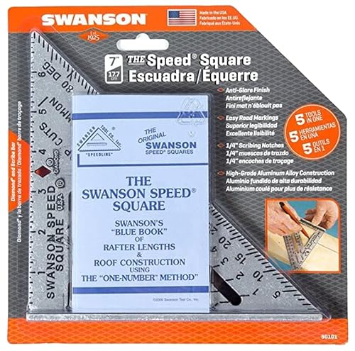 SWANSON Tool Co S0101 7 Inch Speed Square, Blue thumbnail 6