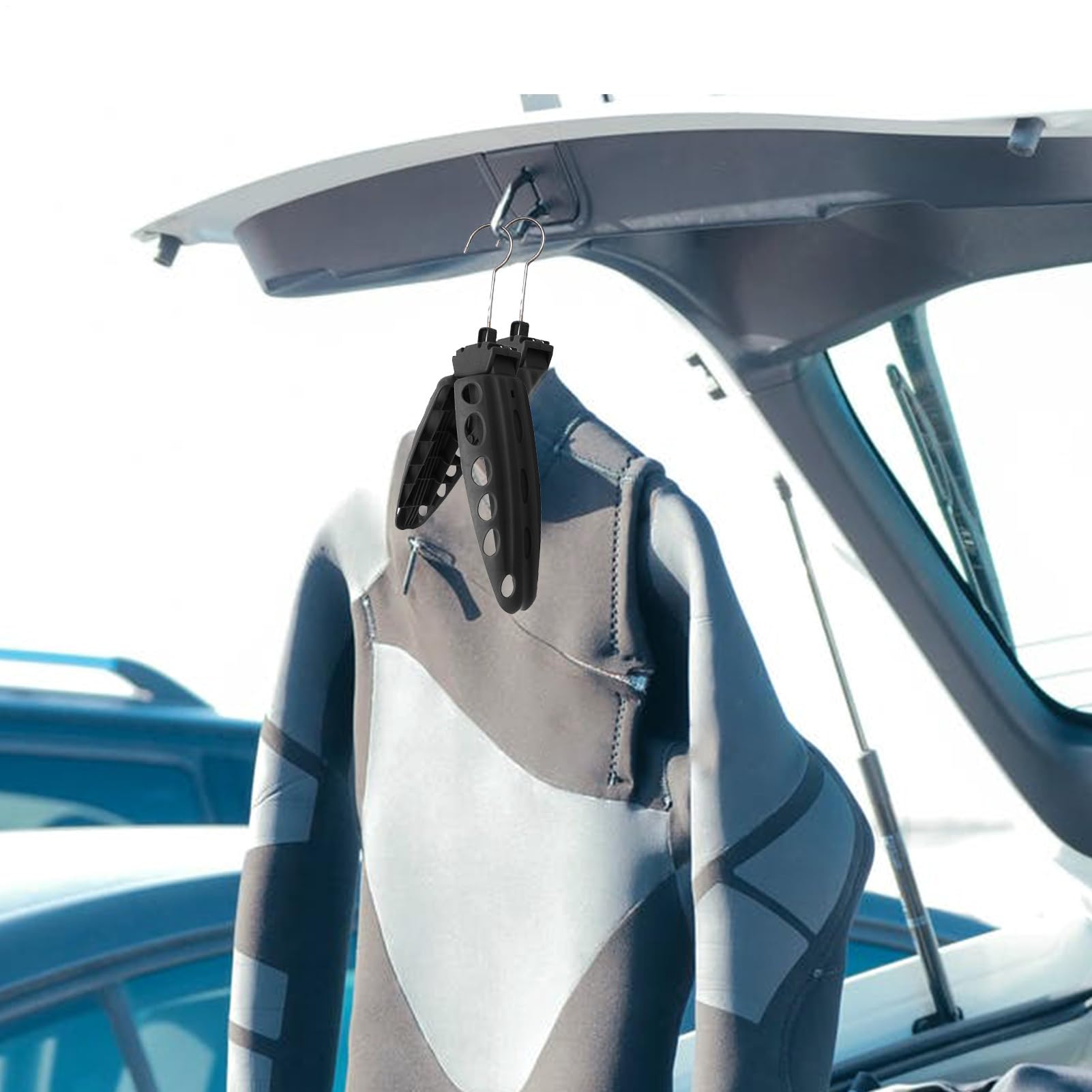 Percha de Ropa de Buceo, Colgador de Traje de Neopreno de Viaje, Colgador de Trajes, Soporte Plegable Grueso para Buceo, Soporte Plegable de Secado rápido con ventilación