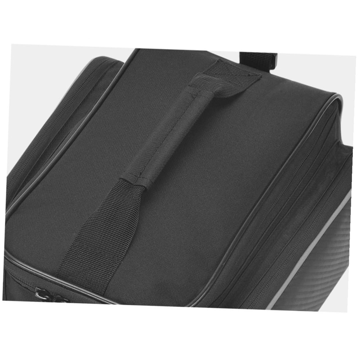 Hohopeti Borsa per Portapacchi Bici, Capienza Ampia in Nylon Nero | Strisce Riflettenti, Vestibilità, per Mountain Bike e Bici da Ragazzo Ragazza