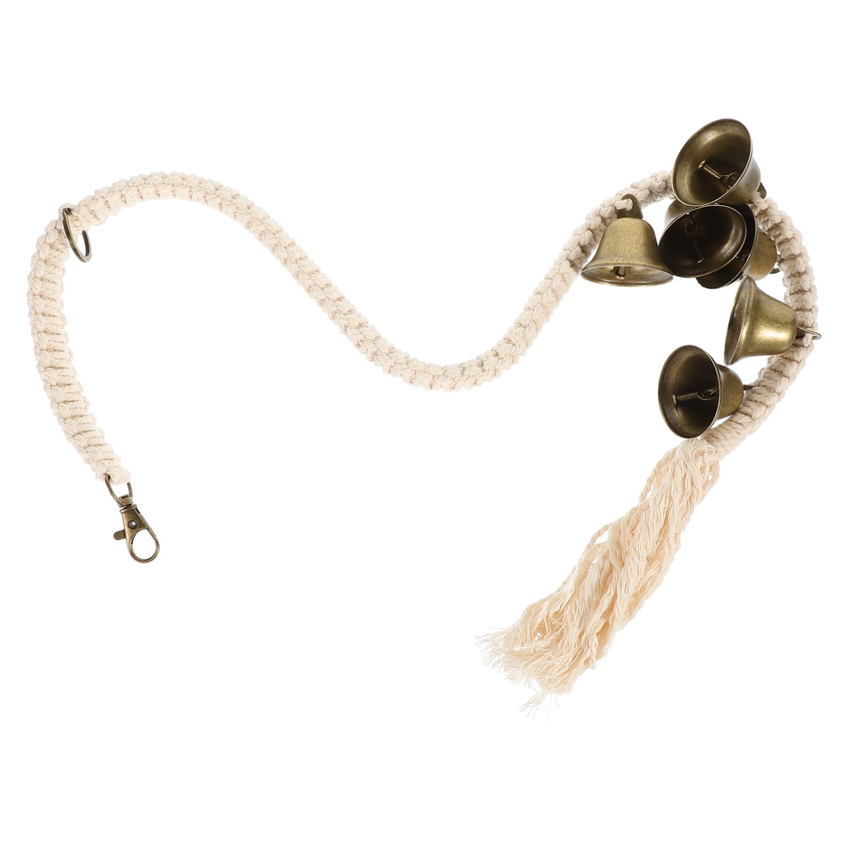 INOOMP Dog Training Bell Chain Pet Doorbell Rope Traction Rope Lightweight Comfortable for Dogs