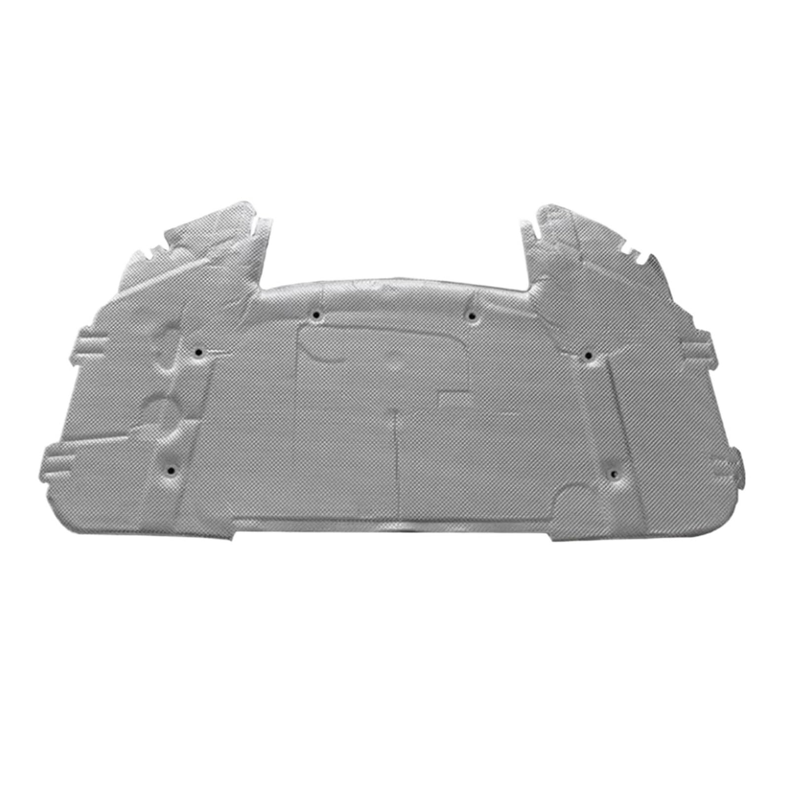 Fdurftar Single Sided Aluminu Cotton Soundproof Cover For Bmw For 3 Series For E90 E91 E92 E93 2005~2011 Front Hood Engine Heat Insulation Pad Engine Hood Insulation Pad(Single Sided Aluminu)