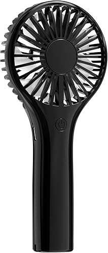 Miniatura 11 de Mini ventilador portátil – Potente ventilador personal de mano con 3 velocidades, lindo y pequeño, recargable por USB para viajes, pestañas, 2