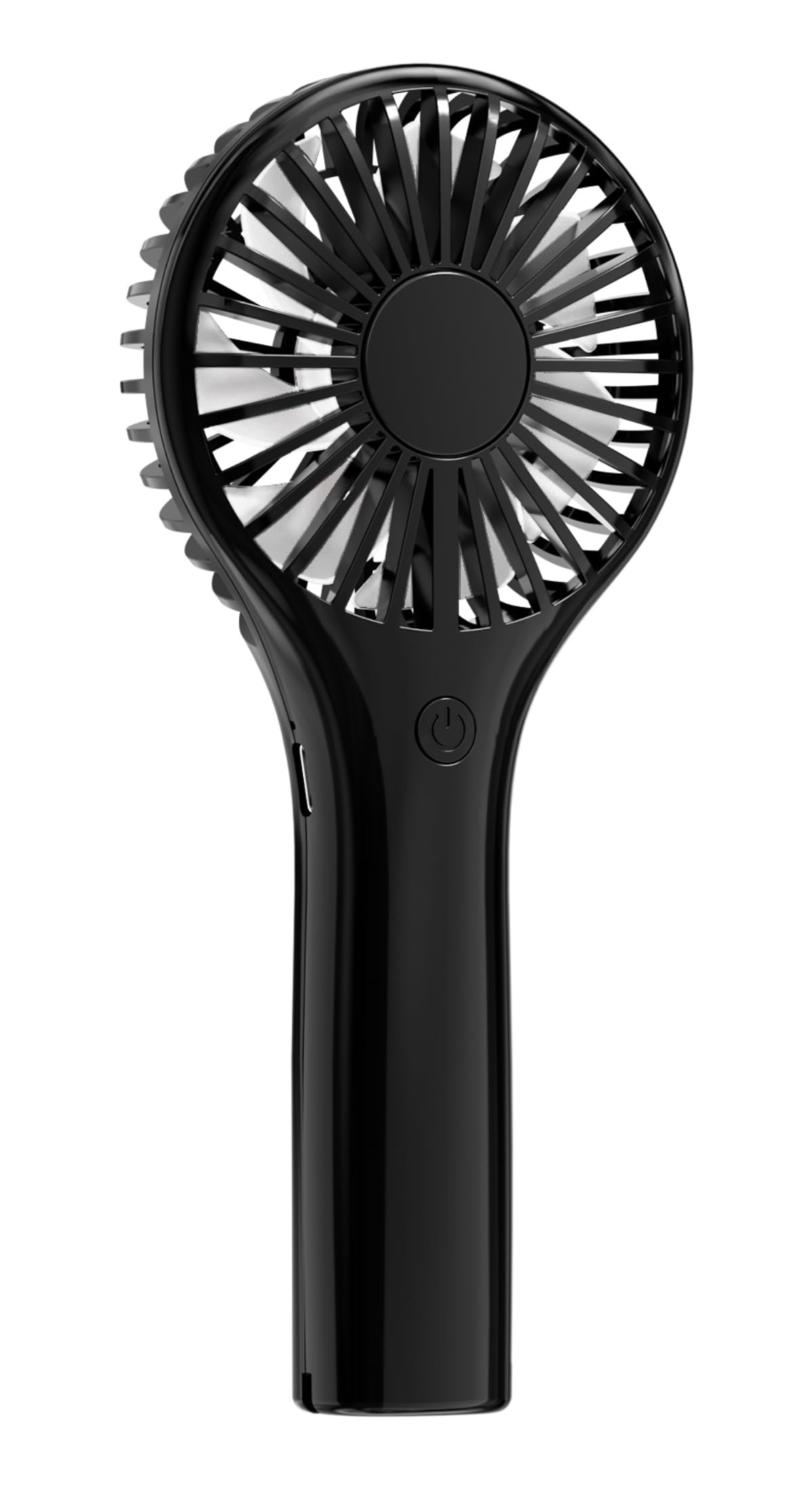 Portable Mini Fan - Powerful Personal Handheld Fan with 3 Speeds, Cute and Small, USB Rechargeable for Travel/Lash/Makeup/Outdoor/Home,Black