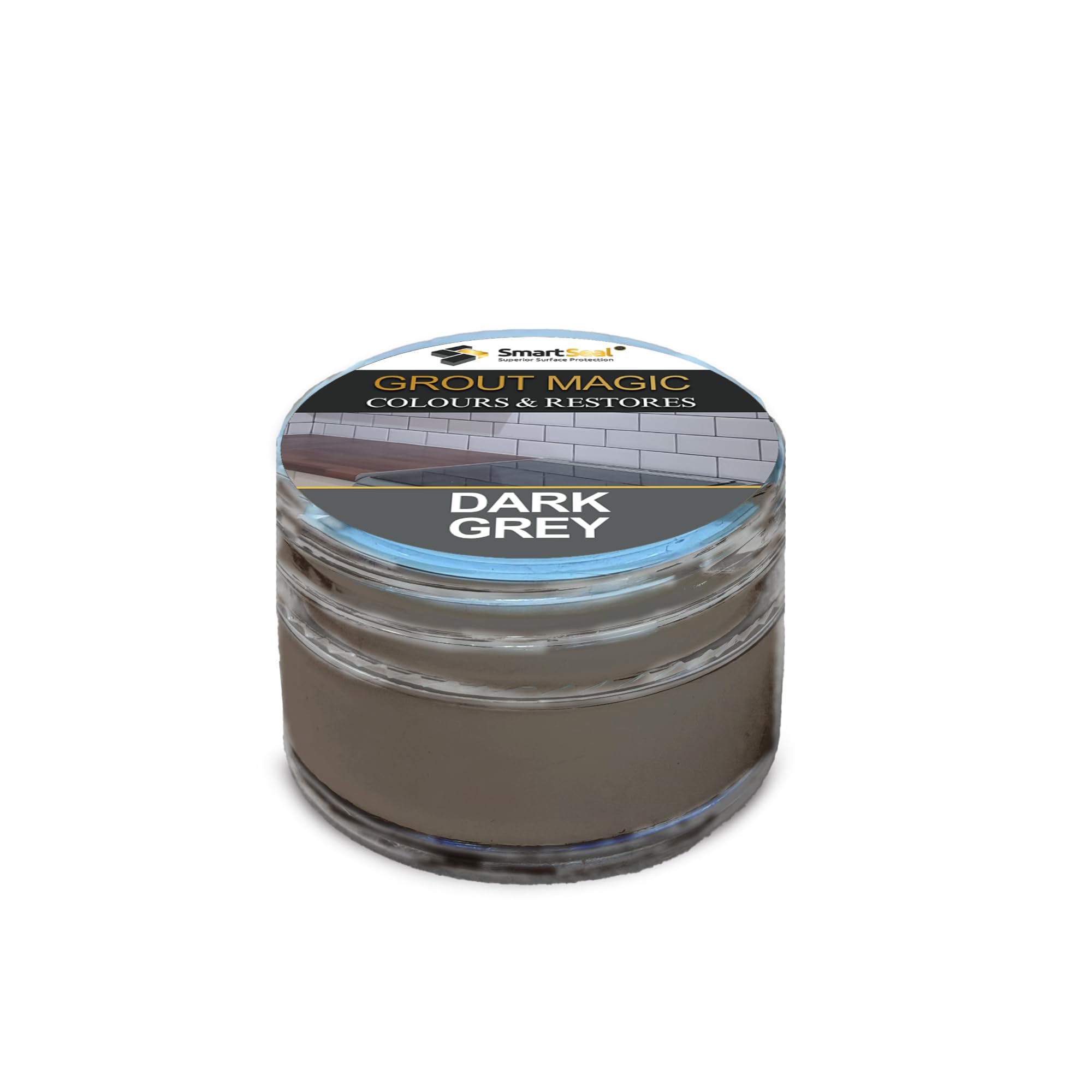Smartseal Grout Magic – Dark Grey, 20ml – Professional Reviver & Colour Restorer – Long-Lasting Sealer Superior to Grout Pens & Paint – 15-Year Durability — image 1
