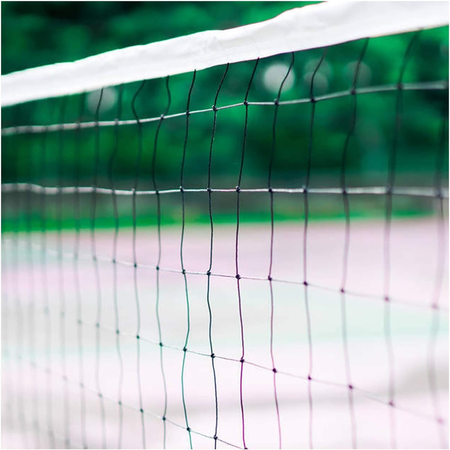 ATINUS Volleyball Net, Outdoor Sports Replacement Volleyball Net for Garden Schoolyard Backyard Beach Standard Size (32 FT x 3 FT) Training Equipment with Steel Cable Rope 2021 Upgraded : Sports & Outdoors