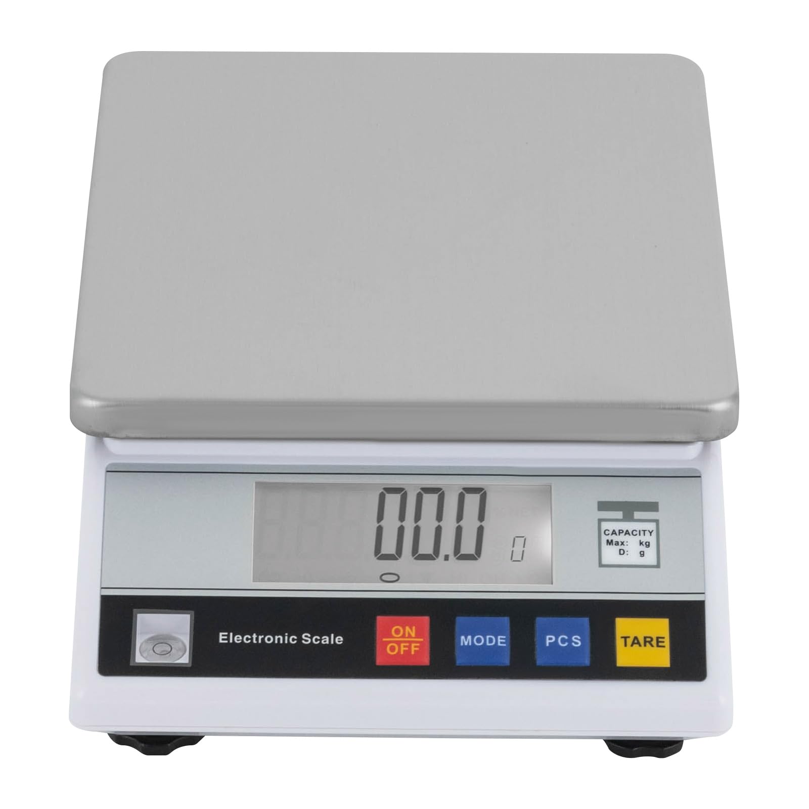 Bilancia analitica ad alta precisione, 10 kg, 0,1 g, con vassoio in acciaio inox, bilancia digitale da laboratorio con display a LED, bilancia portatile di precisione con conversione di unità