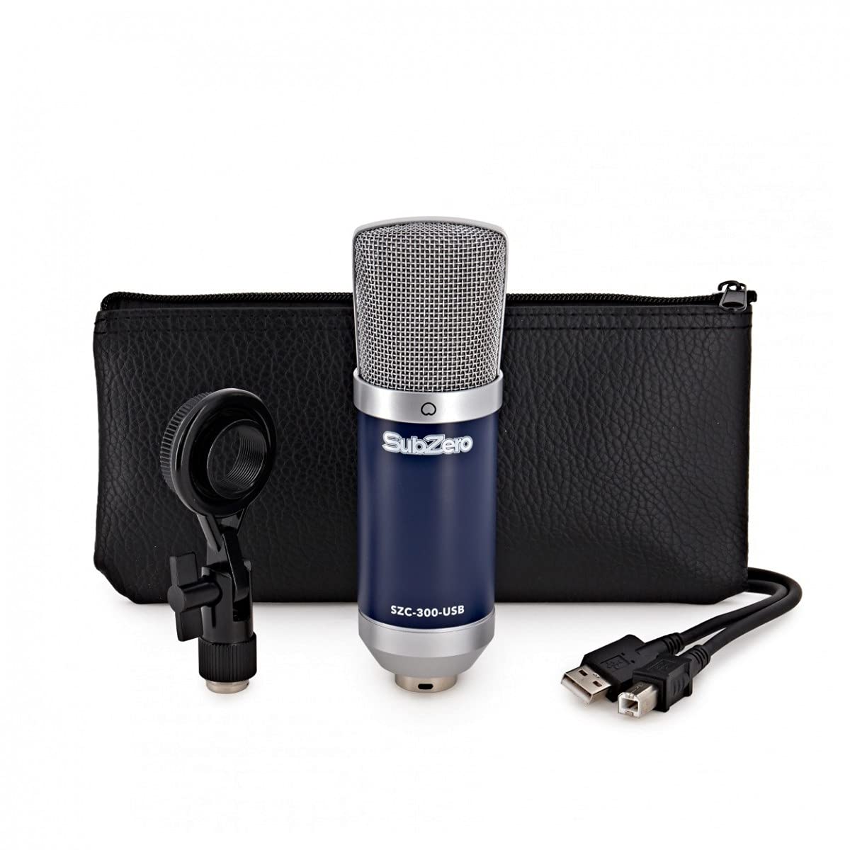 SubZero USB-Studio-Kondensatormikrofon SZC-300-USB - Plug & Play | Großmembran-USB-Kondensator für Meetings und Content, Flache Detaillierte Frequenzantwort, Plug-and-Play