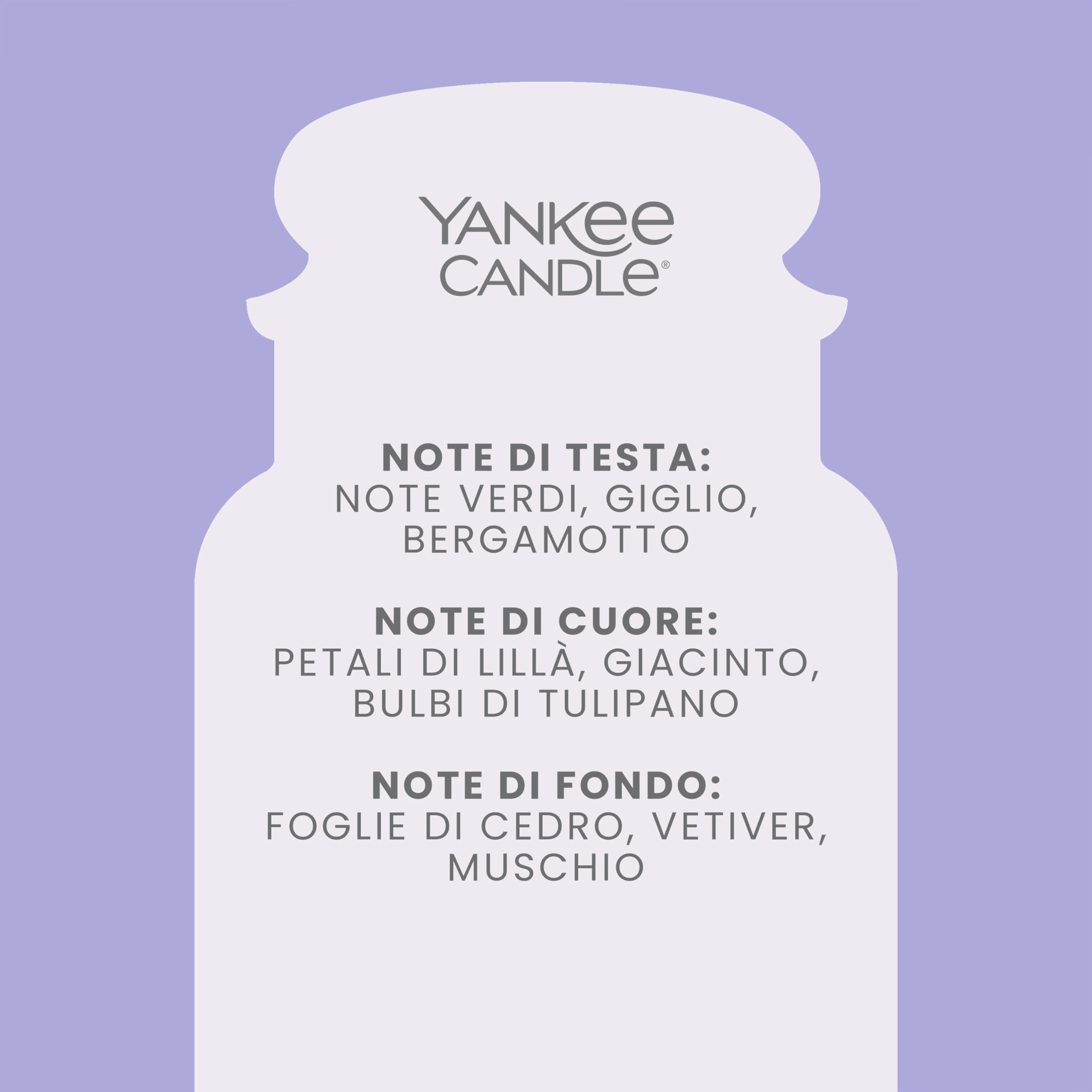 Yankee Candle Candela Profumata | Lilac Blossoms Grande Barattolo | Candele a Lunga Durata: fino a 150 Ore | Regalo Perfetto per Donne