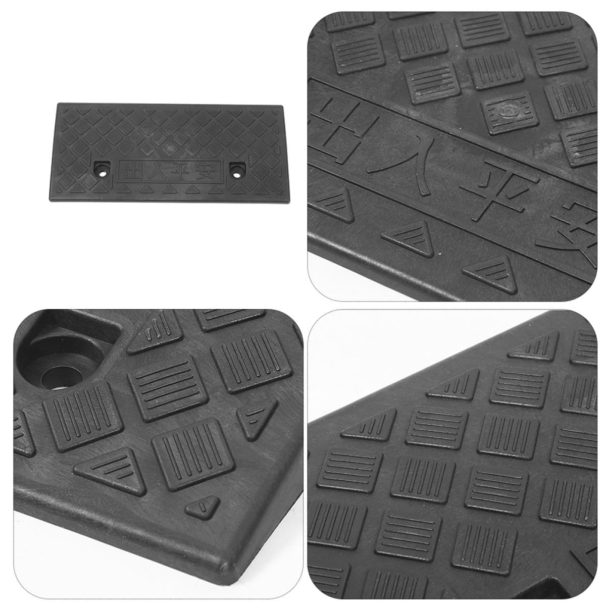 Rampa para Ruedas de Coche de 5 CM Textura Antideslizante Grabada, Ligera para Accesos Hogar y Rampas para Scooters