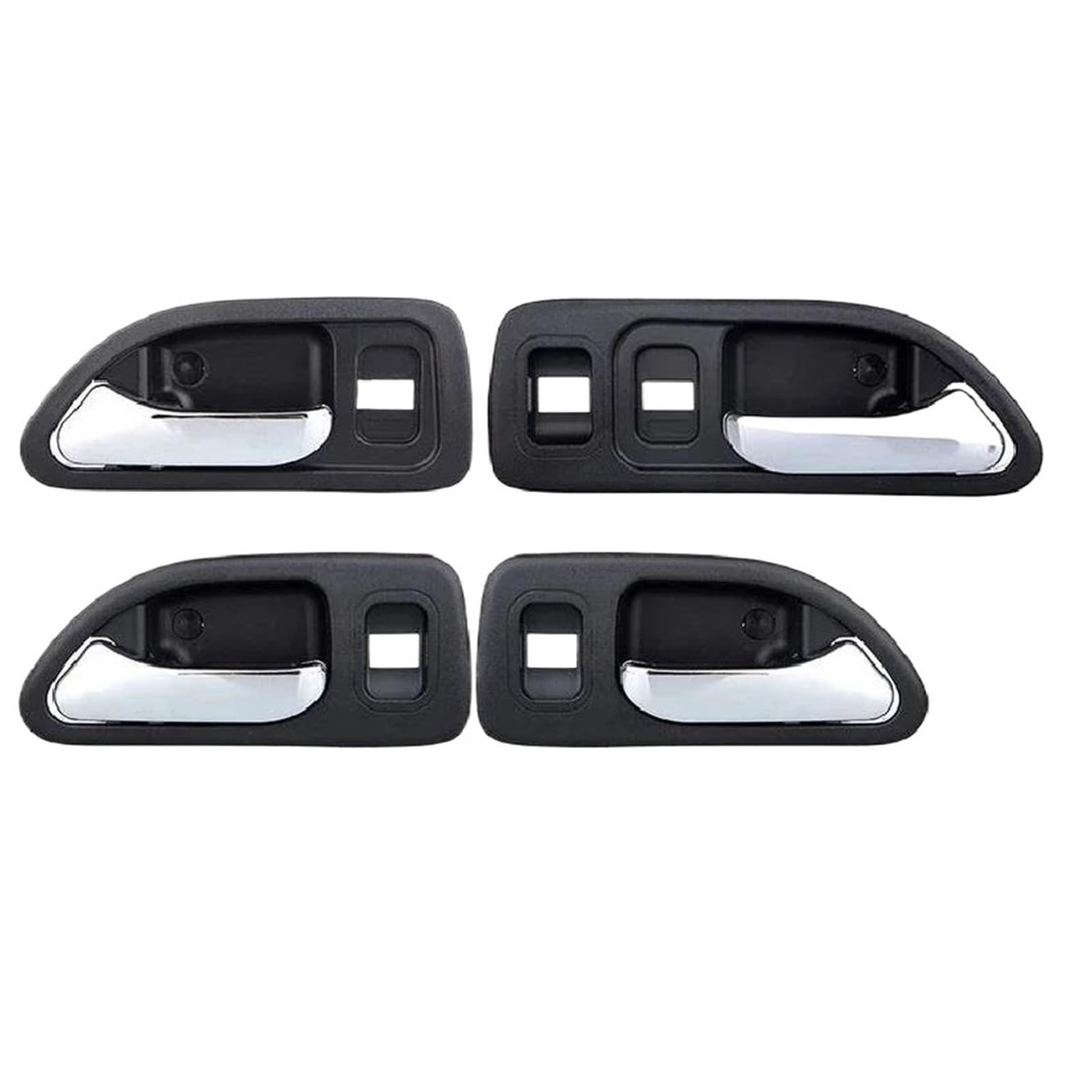 Mcqnds 4Pcs Black Chrome Interior Door Handle For Accord 1994 1995 1996 1997 72165Sv4a01(4Pcs)