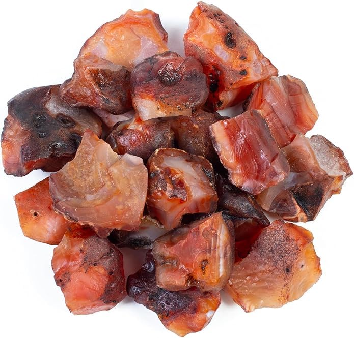 Red Carnelian Rough Stone Natural Crystal Healing Rough Stone for Healing & Meditation, Color Red, Weight 250 Grams-image-31