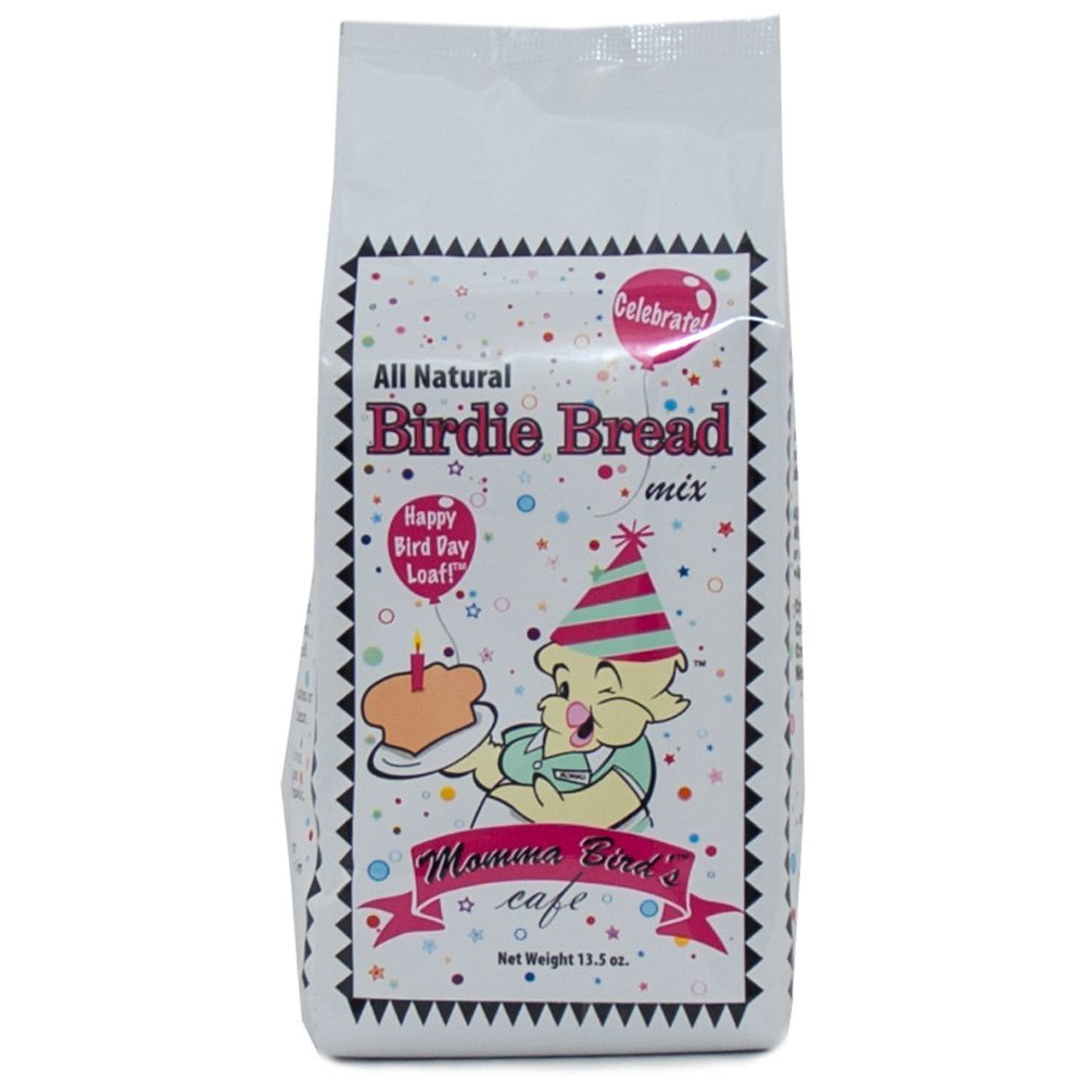 Momma's Birdie Bread Mix Treat for Parrots and Exotic Birds (Birthday)