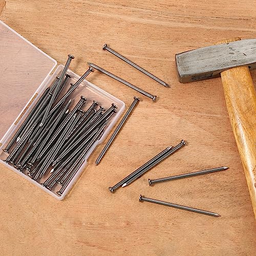 4.0 x 100mm (4" Length) Flat Nails for Picture Wall Hanging, Wood Nails, Common Nails Hanging Nails, 50 PCS - Image 4