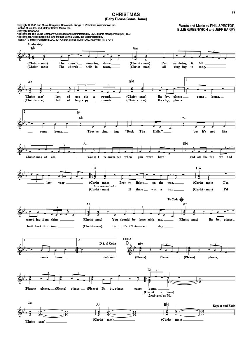 Ultimate Christmas Fake Book - 6th Edition | 270 Holiday Songs with Lyrics, Chords and Melody | Piano, Vocal and Guitar Sheet Music - Image 6