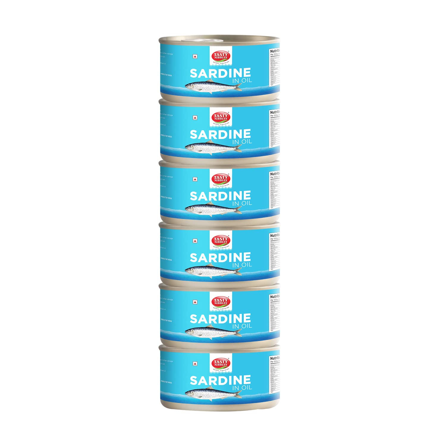 Tasty Nibbles Canned Sardine in Oil 185g [Pack of 6]-image-39