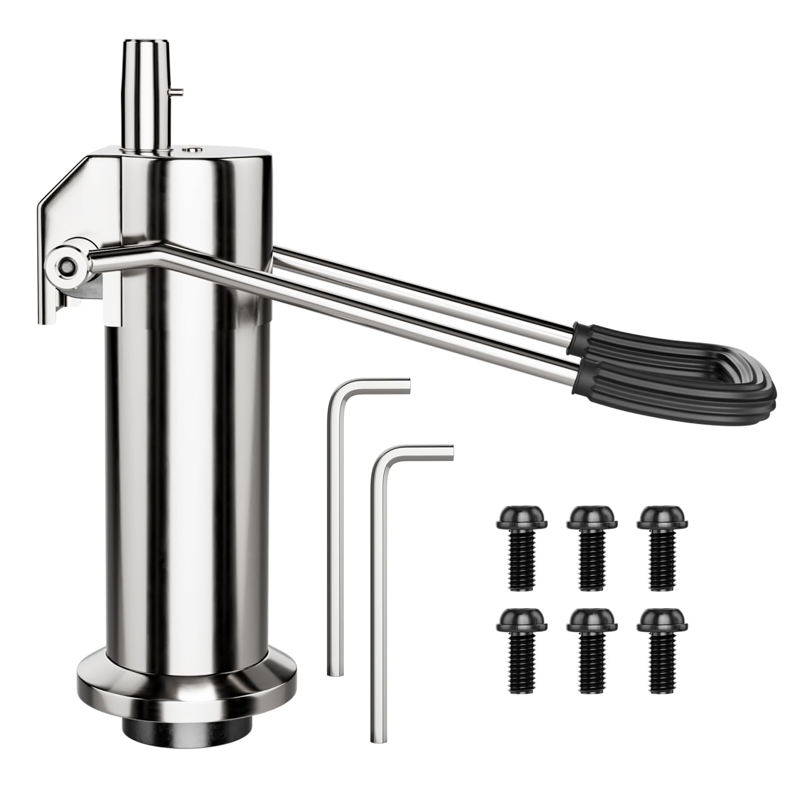 Barber Chair Replacement Hydraulic Pump - 6.7 IN Adjustable Height ,Weight Capacity 440 Lbs/200kg, 6 Bolt Salon Chair Replacement Hydraulic Pump,