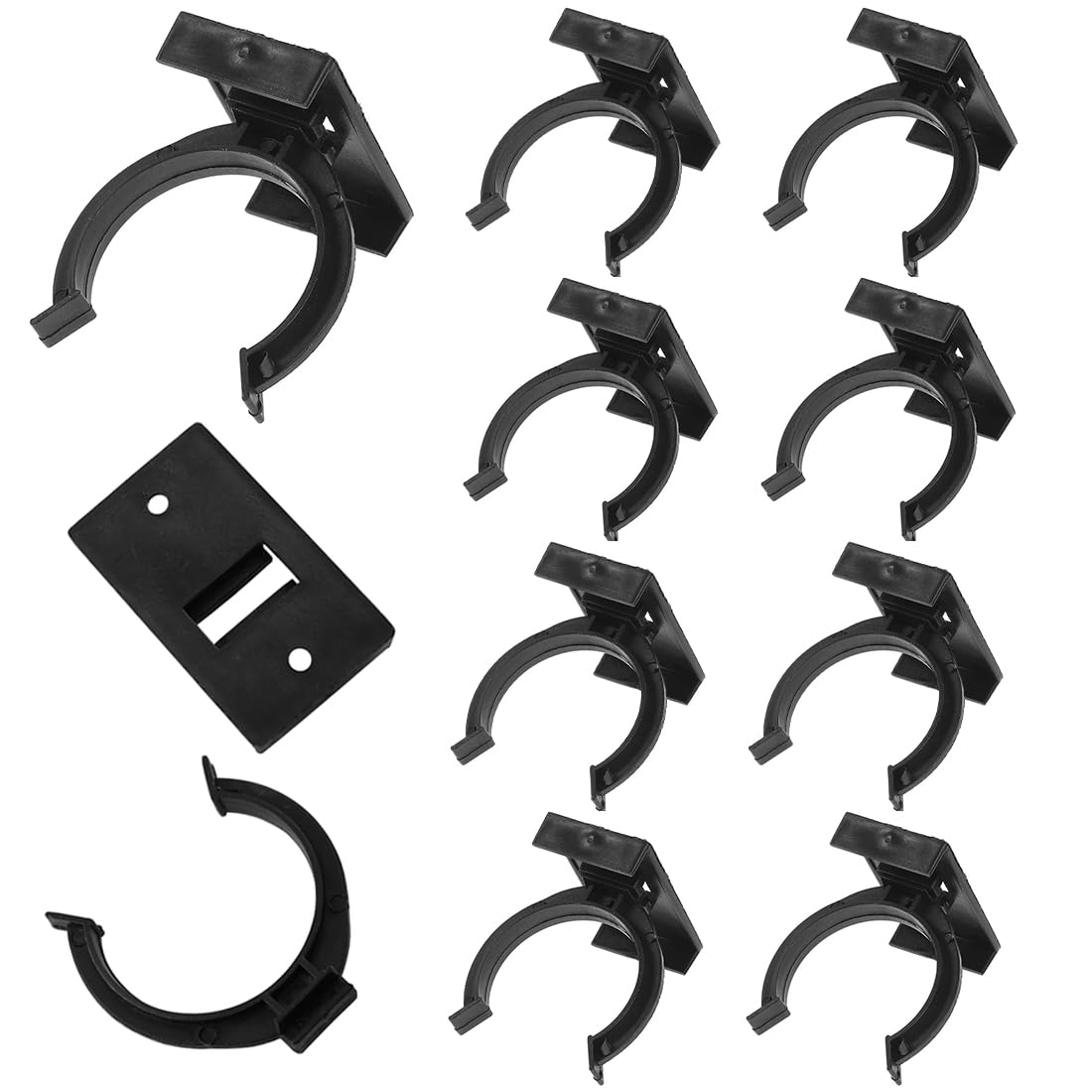 UENXRXE Pack of 10 Kitchen Skirting Boards Clips for Skirting Board, Kitchen Plinth Mounting Clips, Base Panel Holder for 32-42 mm Kitchen Feet, a, A