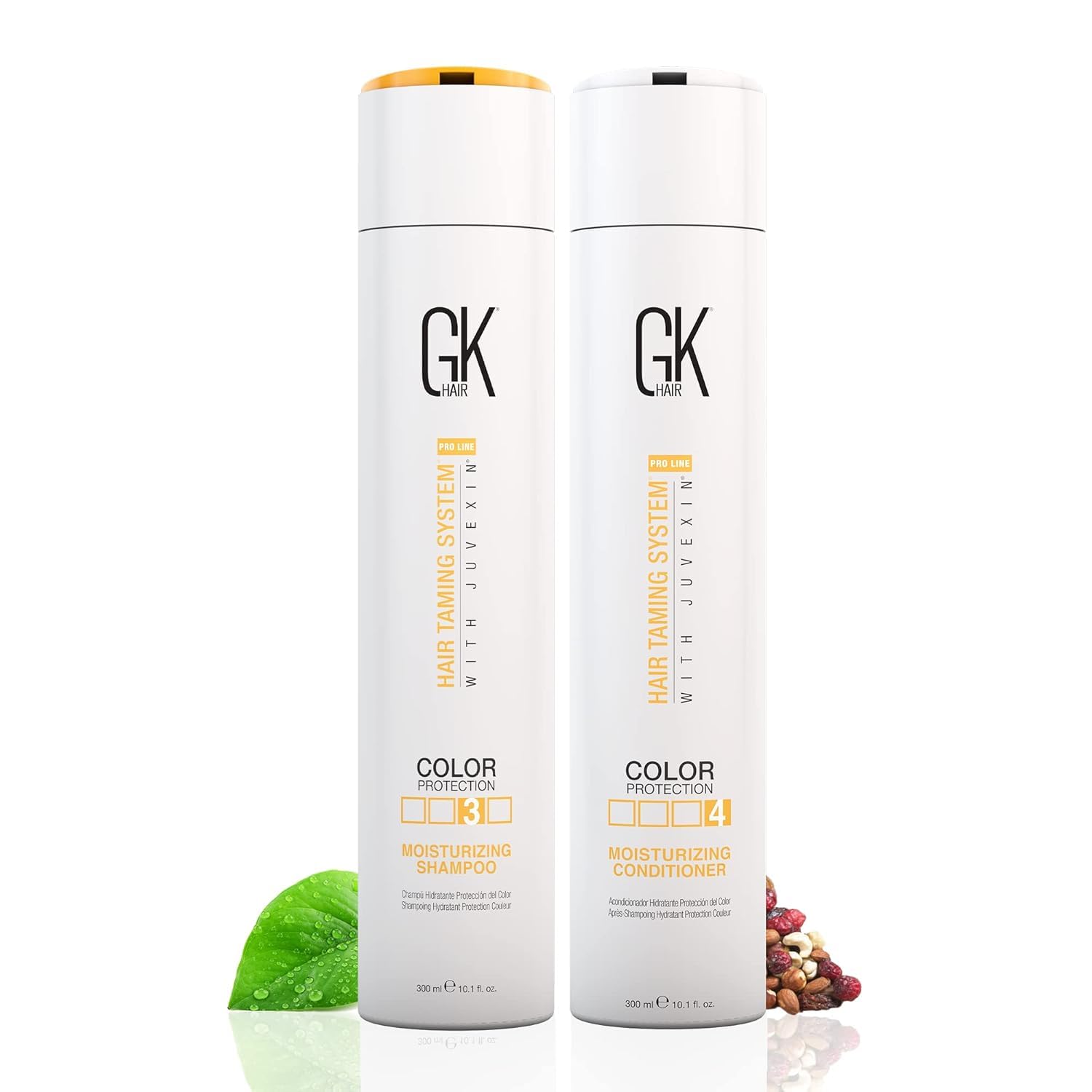 GK Hair Global Keratin Moisturizing Shampoo And Conditioner 300ml For Color Protection Dry Frizzy Damage Hair Repair - Sulfate And Paraben Free-image-34