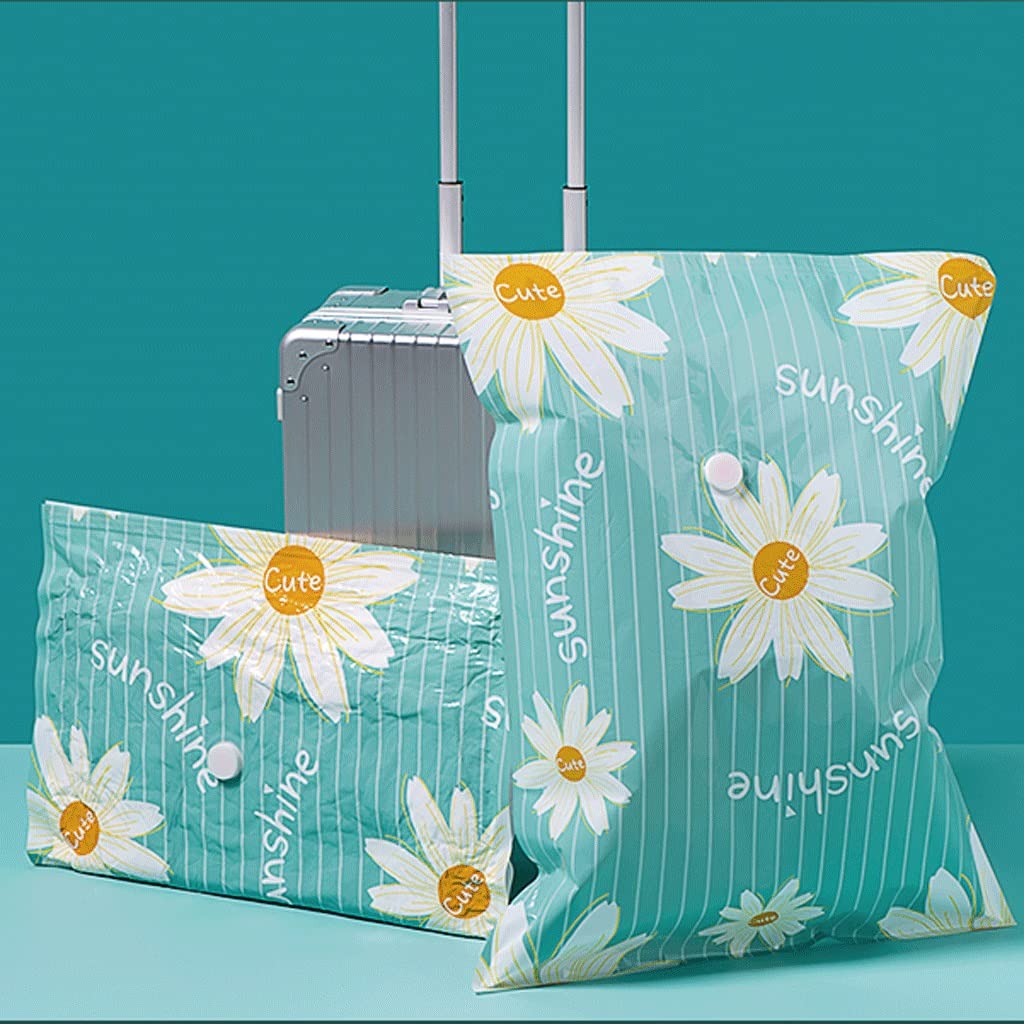 Bolsas de Ahorro de Espacio Bolsas de Sellado al vacío para Almacenamiento de Ropa con Bomba eléctrica Buena protección para Traje, Vestido, Chaqueta y Abrigos (Paquete de 2 pequeños)