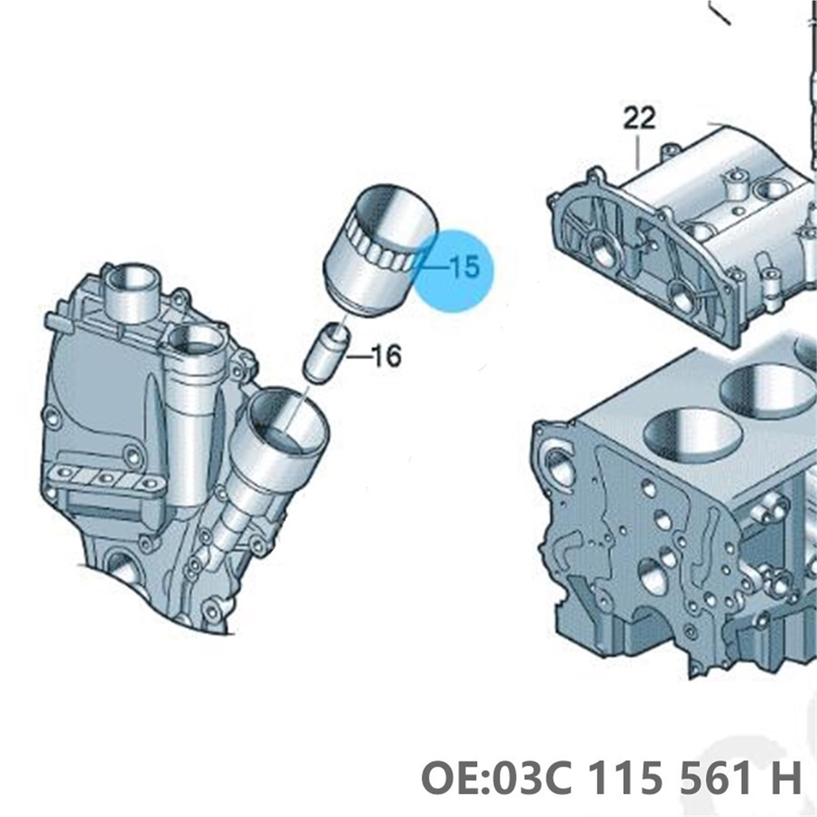 samochodowego filtry oleju Do Audi VW Beetle
