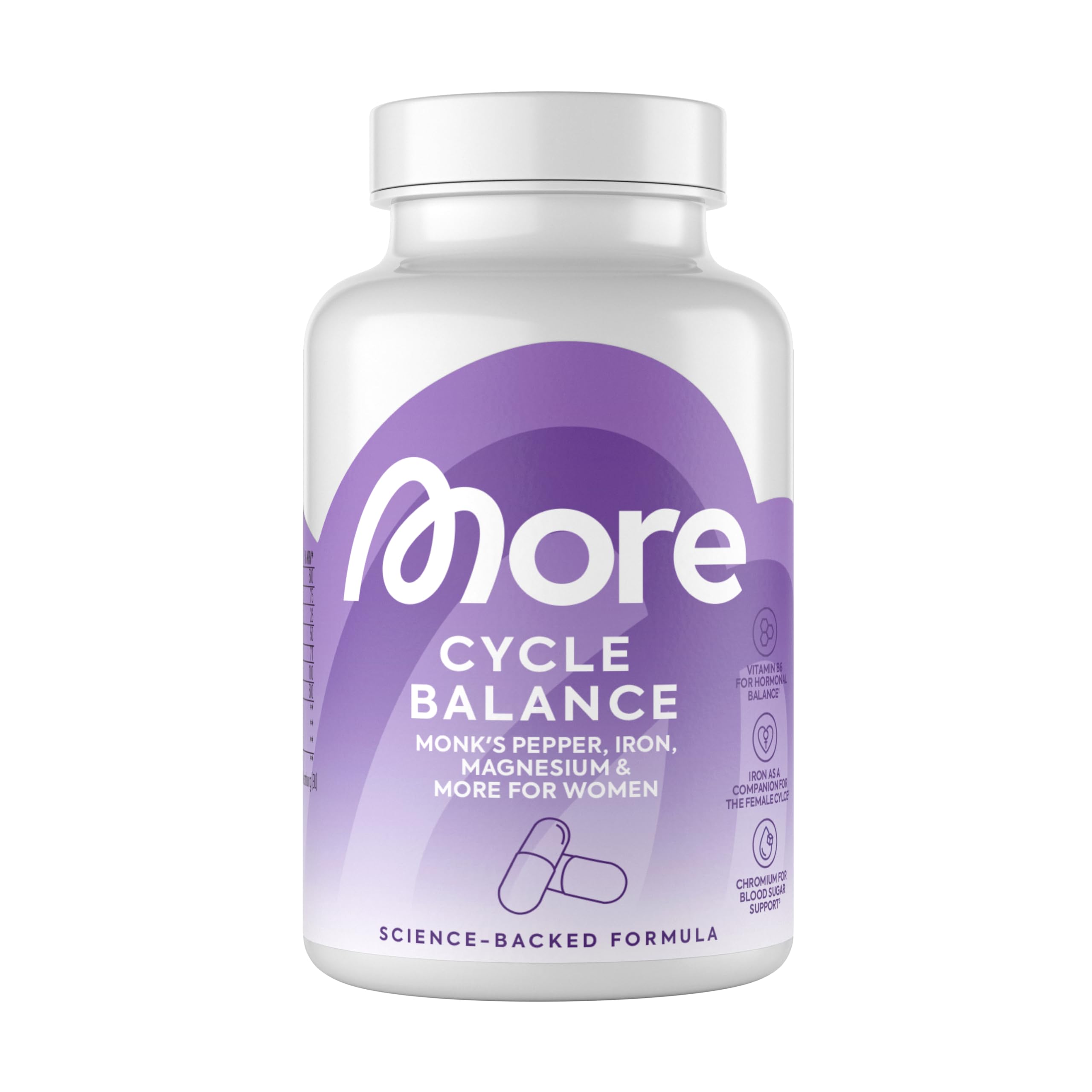 More Nutrition Cycle Balance 2.0, 120 Kapseln, mit L-Carnitin, Mineralstoffen, Vitaminen und Mönchspfeffer Extrakt (Design kann variieren)
