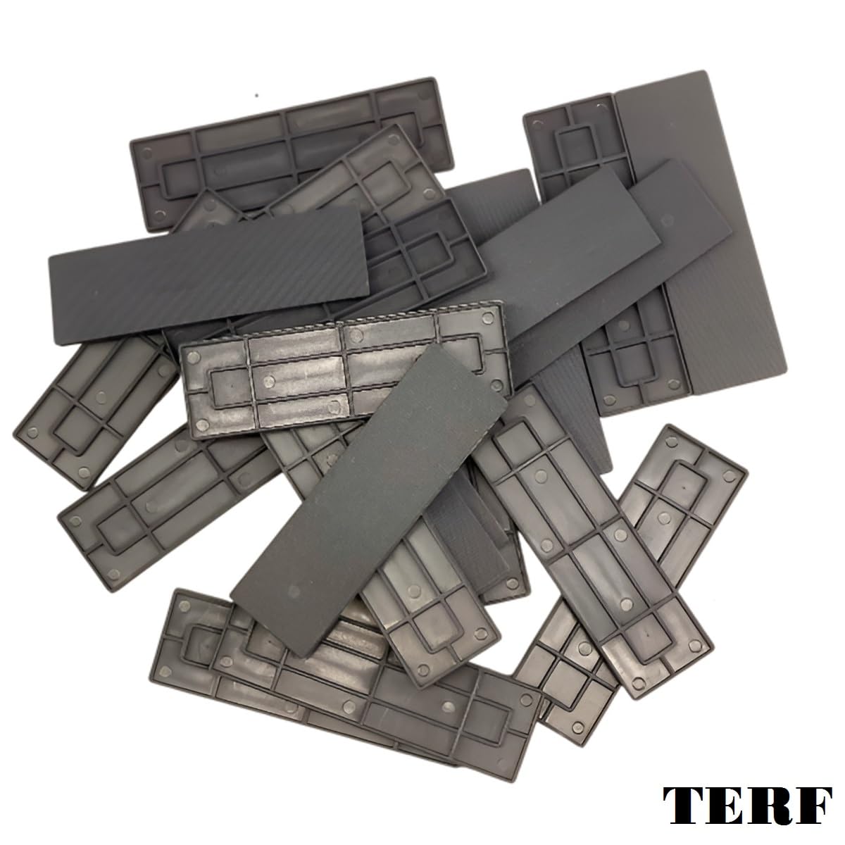 TERF® Lot de 50 cales plates en plastique pour vitrage de fenêtre - 28 mm x 100 mm x 4 mm d'épaisseur