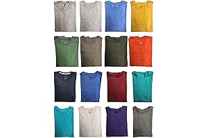 12 Pack Plus Size Men's Premium Cotton T-Shirts in Bulk for Unmatched Comfort