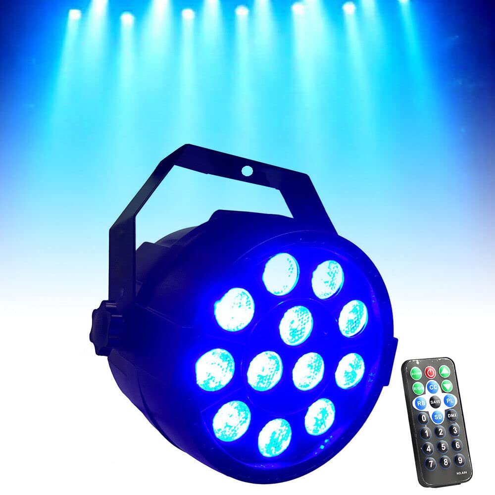 12 LED PAR RGBW reflektor DMX oświetlenie dyskotekowe, oświetlenie sceniczne, oświetlenie sceniczne, dla DJ na imprezę, pokazy, do baru, na Halloween, Boże Narodzenie