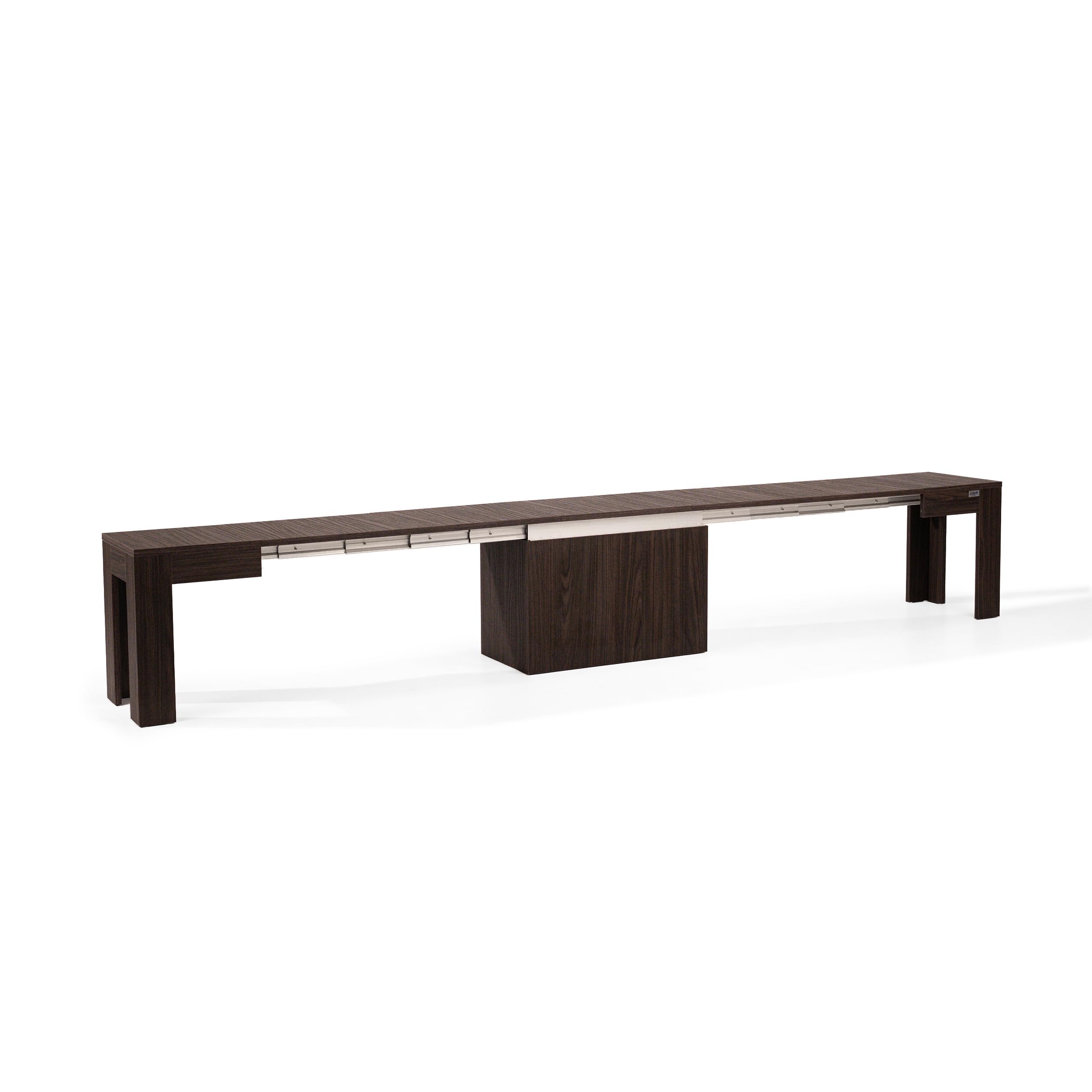 MOBILI FIVER, Ausziehbare Bank X 67,5(292) x35,6 cm, Nussbaum Dunkel