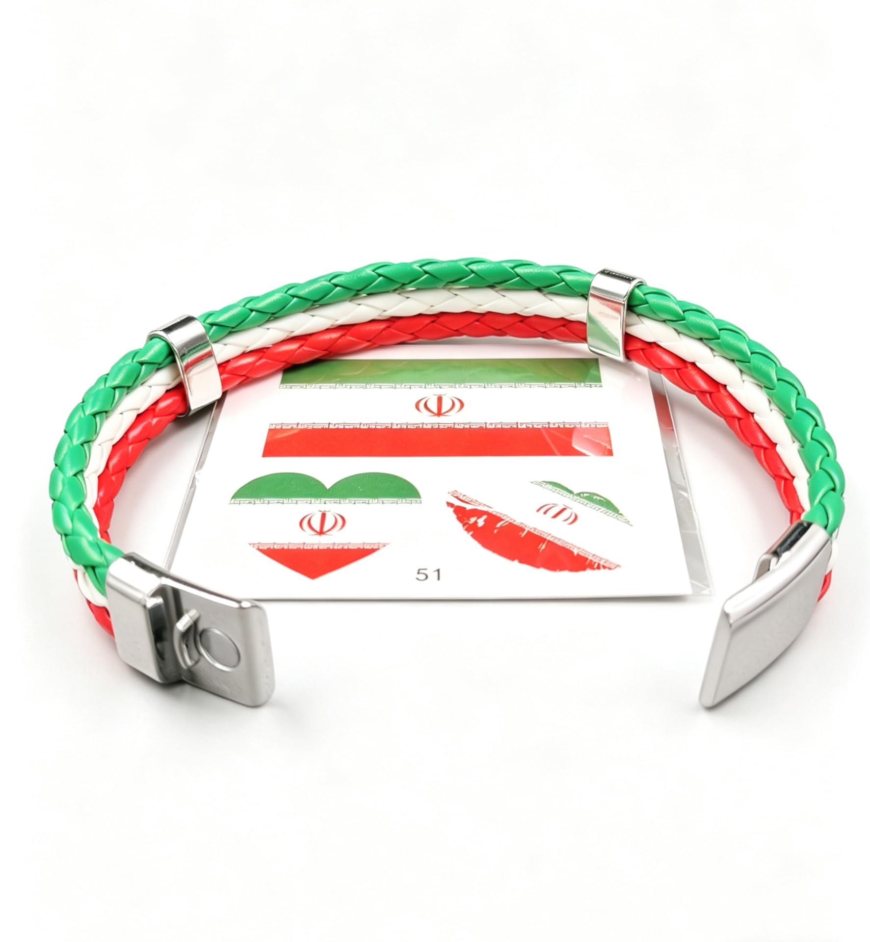 Bracelet en cuir tissé pour fans de football, bracelet en cuir PU avec fermeture en alliage d'acier, bracelet de soutien de l'équipe nationale, bijoux pour adultes, hommes et femmes