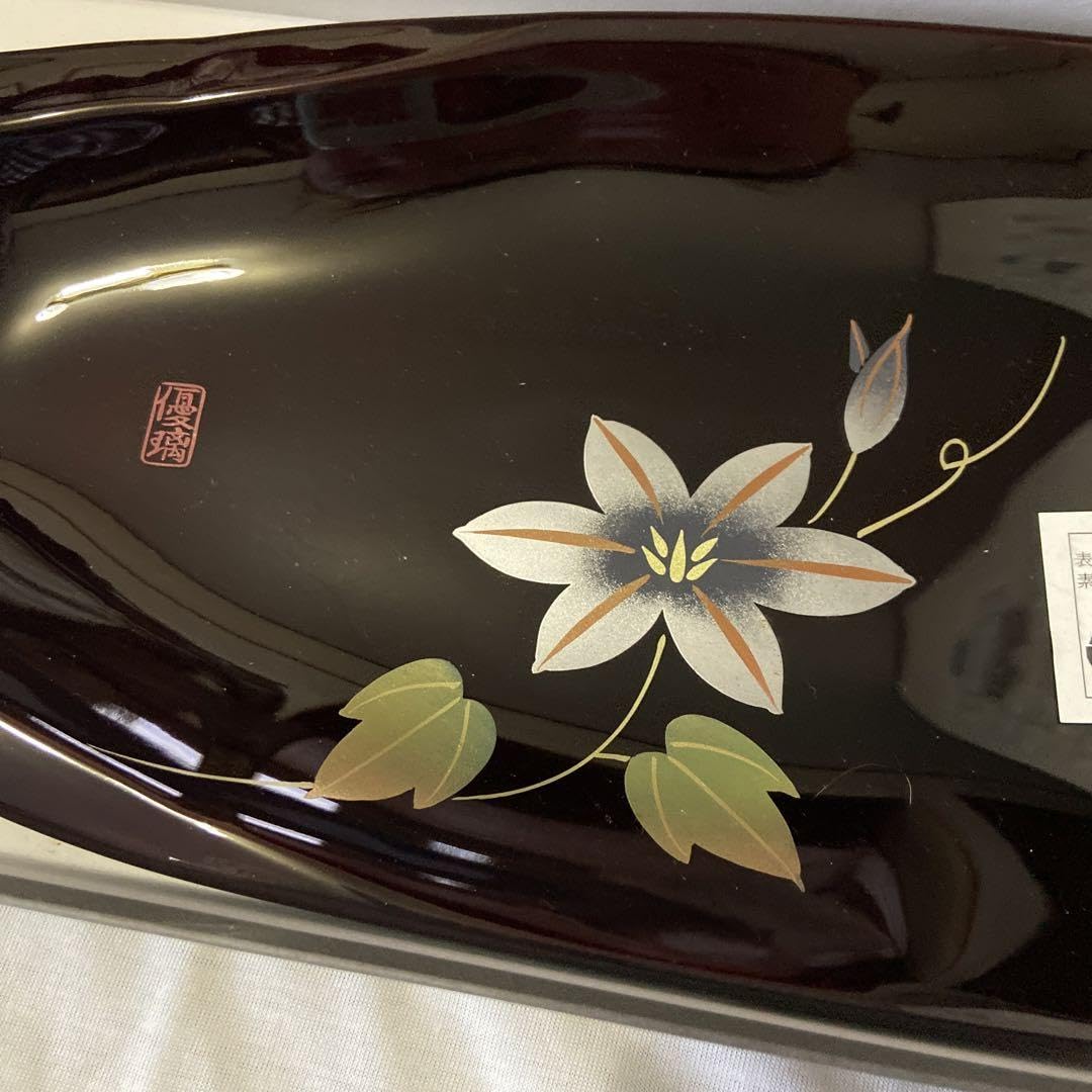 Amazon.co.jp: 漆塗り 会津漆器 盆 皿 URUSHIKI ＆ NURI-MONO