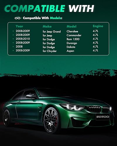 Miniatura 7 de SCITOO Paquete de bobinas de encendido para Jeep Grand para Cherokee 4.7L 2008-2009 para Dodge para Ram 1500 4.7L 2008-2010 para DurangoChrysler