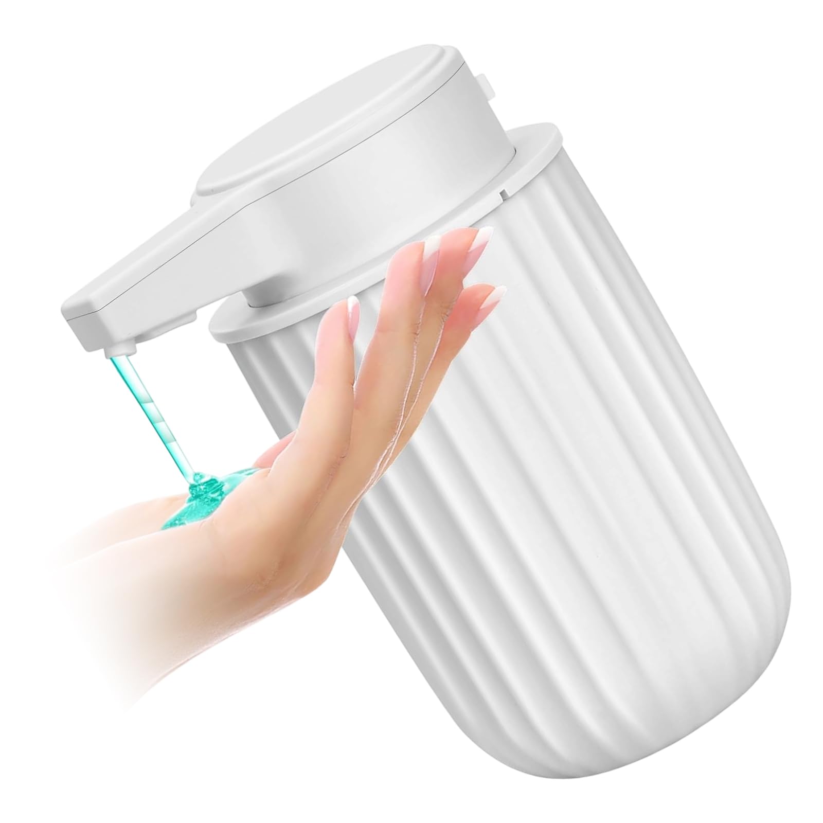 PANGBOER Dispensador de jabón para encimera automática Diseño Recargable para Cocina Área de Lavado de Manos y colocación del Fregadero del baño de jabón sin Contacto Dispensador Recargable Lavado