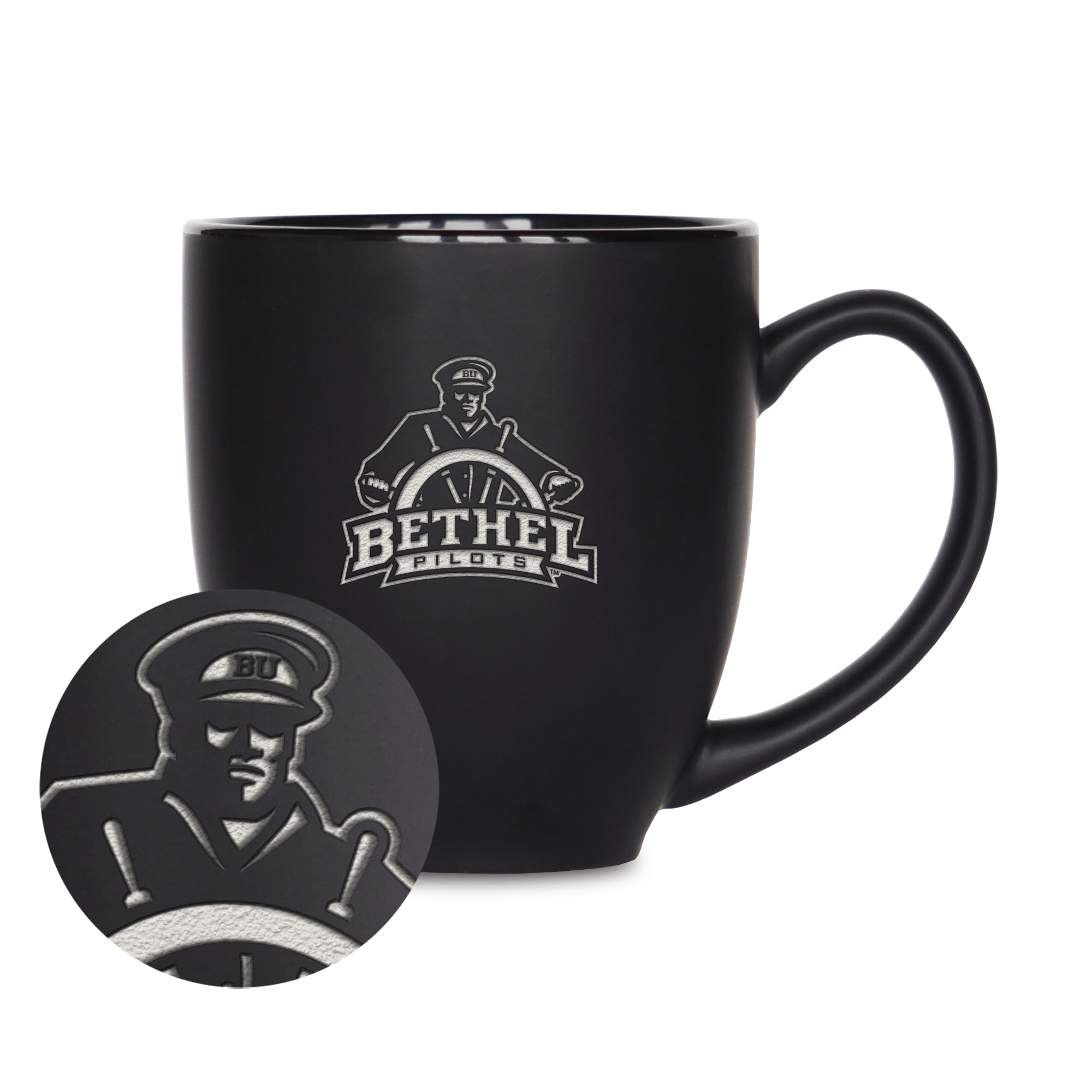 Tasse en céramique noire mate gravée au laser pour vos boissons chaudes au bureau