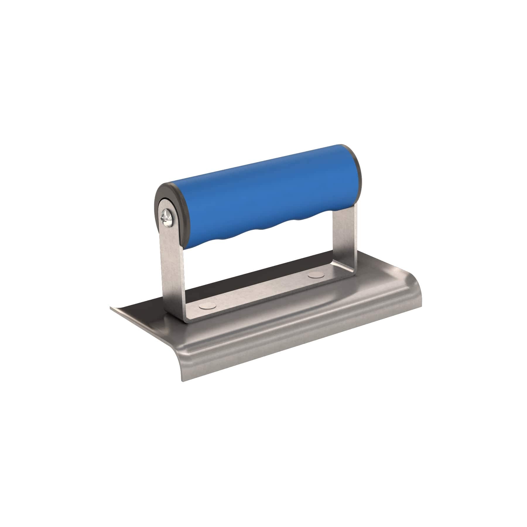 Bon 22-395 Economy 6-Inch by 3-Inch Carbon Steel Curved End Hand Edger with Comfort Grip Handle