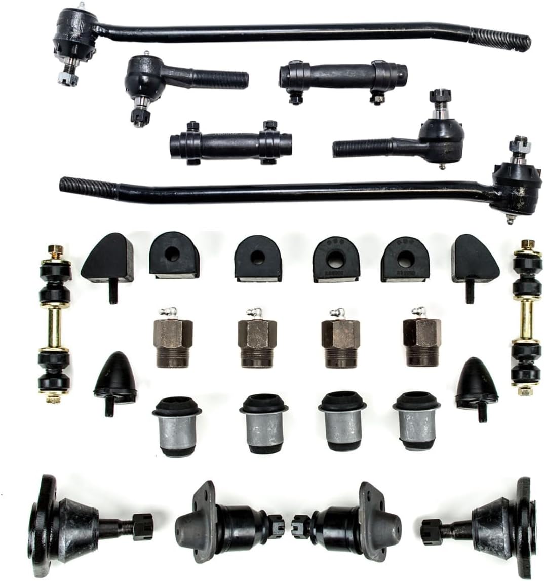 Front End Suspension Rebuild Kit Compatible with Ford Full Size Passenger OEM Spec Replacements (26 Piece Kit)