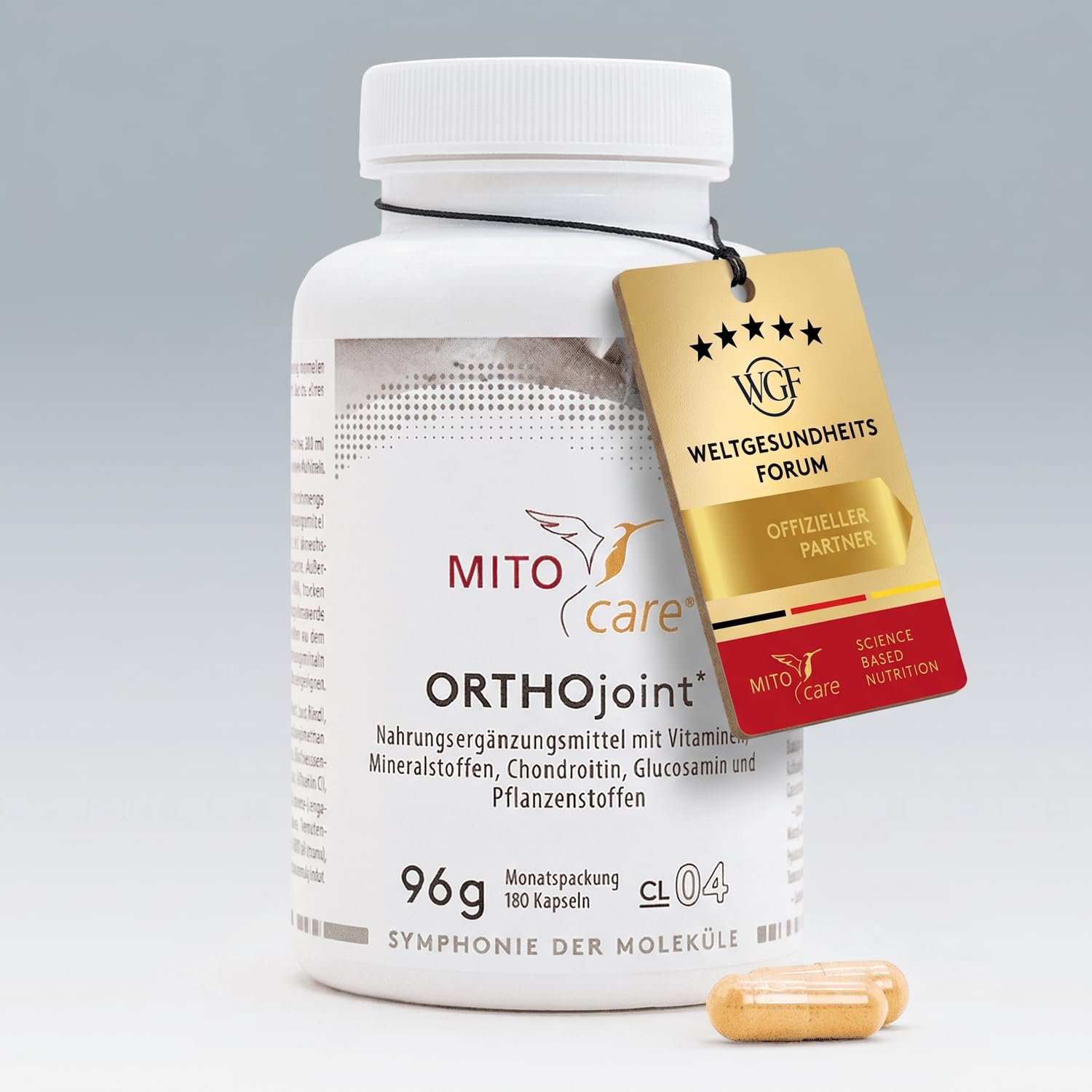 MITOcare ORTHOjoint - Vitamin Komplex mit Selen unterstützt die Kollagenbildung - Gelenkkapseln mit Selen und Mangan, Zink und Vitaminen - Vorratspack mit 180 Kapseln, ausreichend für einen Monat