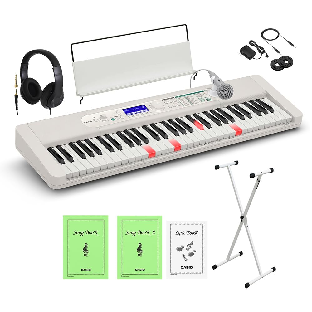 Amazon | CASIO LK-530 白スタンド・ヘッドホンセット カシオ