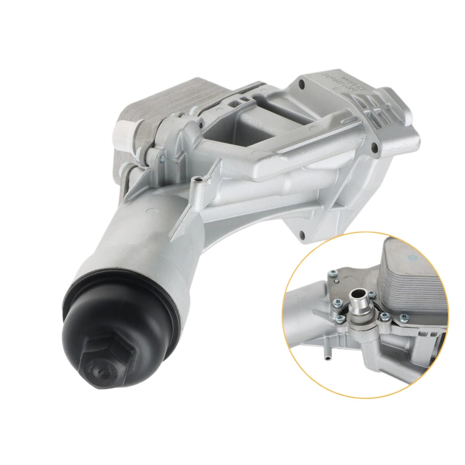 Alloggiamento del Filtro 'Olio Motore in Alluminio con Guarnizione 11428596283 11428586673 Compatibile con F20 230i 320i 330e 330i 430i 530i 530e 630i 730Li X4