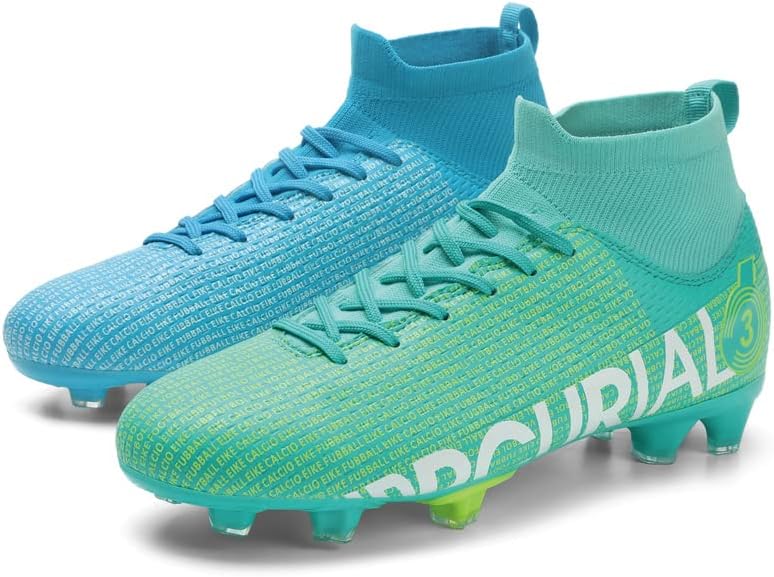 Zapatillas de fútbol para hombre con tacos para suelo sólido
