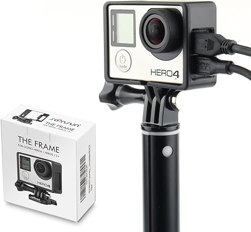 Miniatura 7 de SOONSUN Carcasa de montaje en marco con hebilla básica y tornillo de perno de pulgar largo para cámara GoPro Hero 3 3+ 4 y todas las ranuras